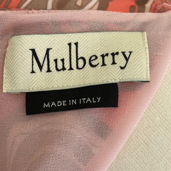 Mulberry Yvonne Marble Chiffon Pleated Dress Size 6 - Picture 7 of 9